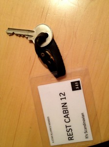 a key on a tag