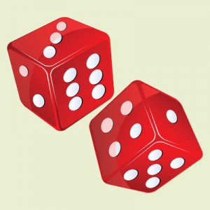 a pair of red dice