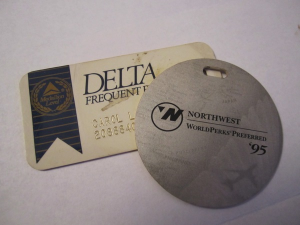 Delta and Northwest old award cards