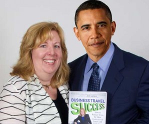 Obama with Business Travel Success book