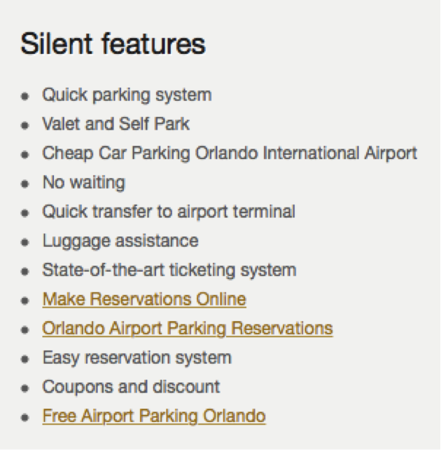 Airport Quick Parking Silent Features